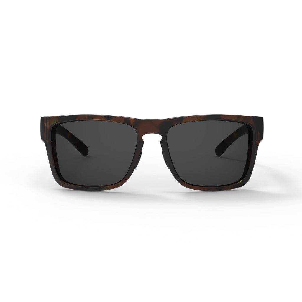 2026 popular matte black sunglasses with grey lens featuring top-quality 2mm nylon lens for clarity, durability, and scratch resistance. Includes best-in-industry bio resin TR90 frame with Valley Rays V logo on the temple arm